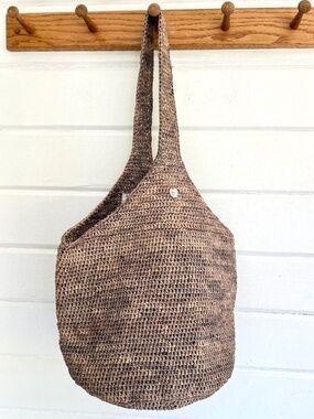 HELEN KAMINSKI Carillo Raffia Tote in Taupe Made In Madagascar
